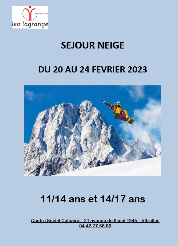 Lire la suite à propos de l’article SEJOUR MONTAGNE