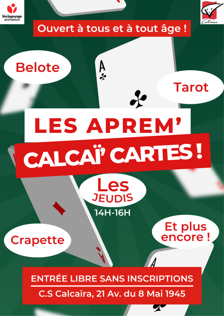 Lire la suite à propos de l’article Les Aprem&rsquo; Calcaï&rsquo;Cartes !